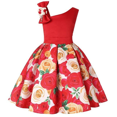 New Girls Floral Elegant Party Birthday Wedding Dresses