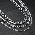 Fashion Stainless Steel Chain Necklace Long Hip Hop