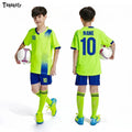 Customised Kids Soccer sets football Jersey with free socks