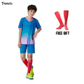 Customised Kids Soccer sets football Jersey with free socks