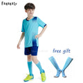 Customised Kids Soccer sets football Jersey with free socks