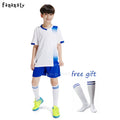 Customised Kids Soccer sets football Jersey with free socks