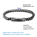 Vintage Chain Link Men's Handmade Bracelet Stainless Steel